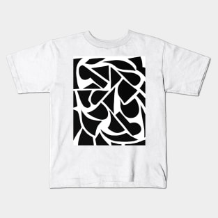 Mono geometric silhouettes 1 ( MGS 1B ) Kids T-Shirt